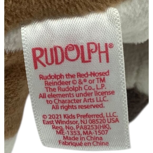 Rudolph The Red-Nosed Reindeer Plush Toy By Kids Preferred 5.5" Hand Held Animal - Picture 3 of 6